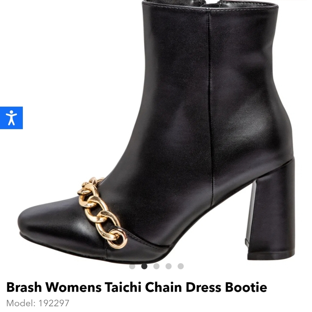 Brash Womens Taichi Chain Dress Bootie - Picture 8 of 9